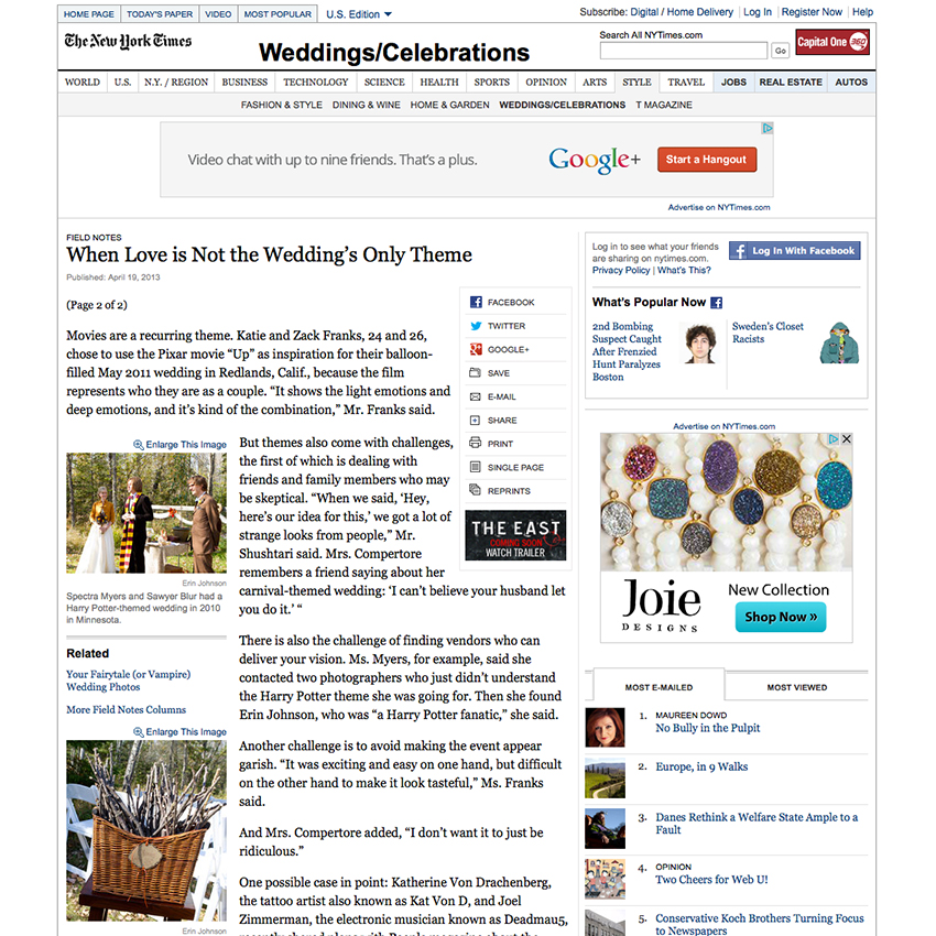 Harry Potter Wedding